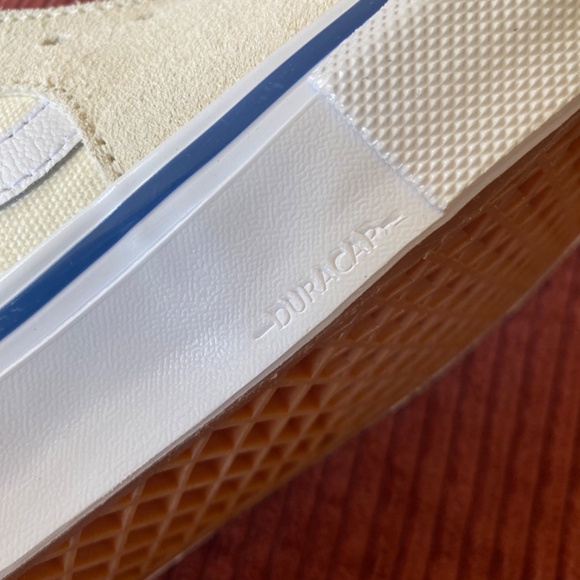 Brand new VANS Sk8 Hi leather cream and white high tops Womens size 8, Mens 6 - Picture 7 of 9